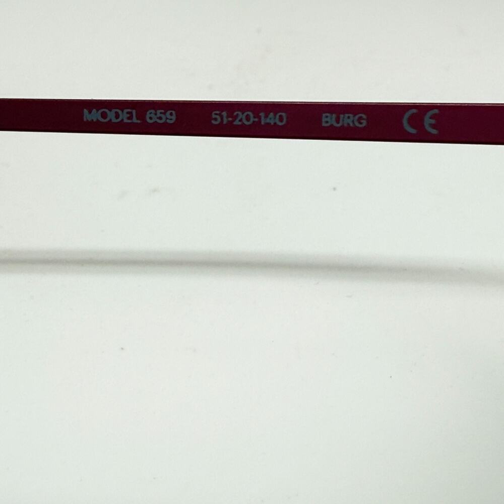 Modo Modo.Com Eyeglasses Frames Red 037 51-20-140… - image 5